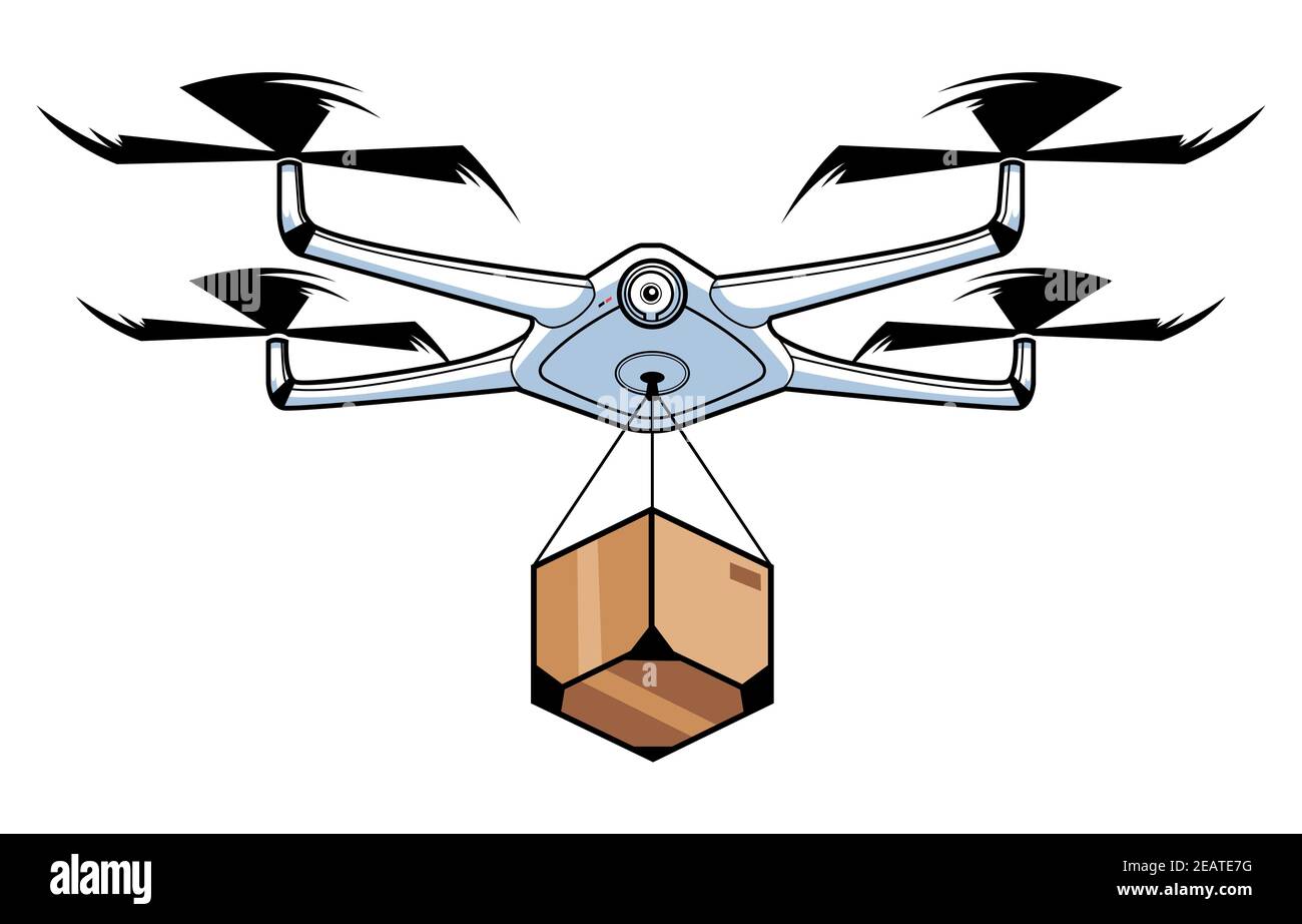 Cartoon drone hi-res stock photography and images - Alamy