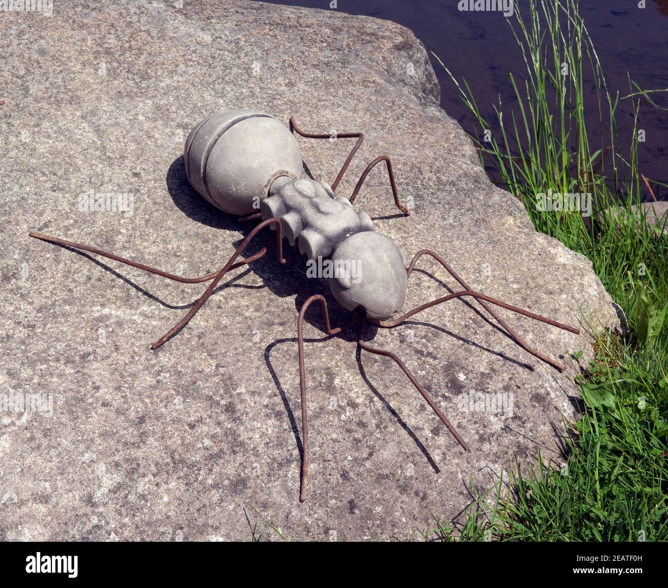 Glasgarten, Arnbruck, Kunstwerke Stock Photo