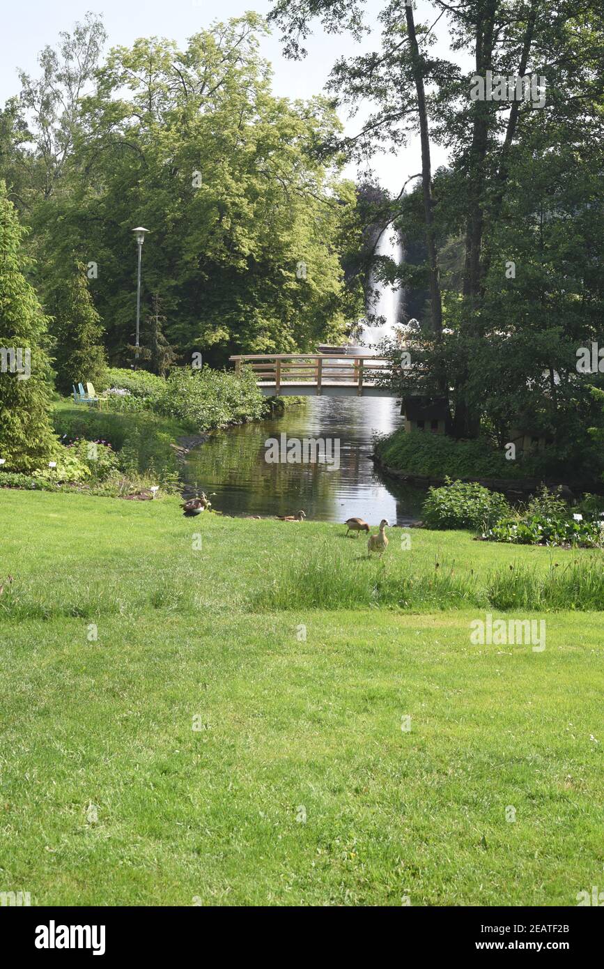 Kurpark, Bad Schwalbach Stock Photo Alamy