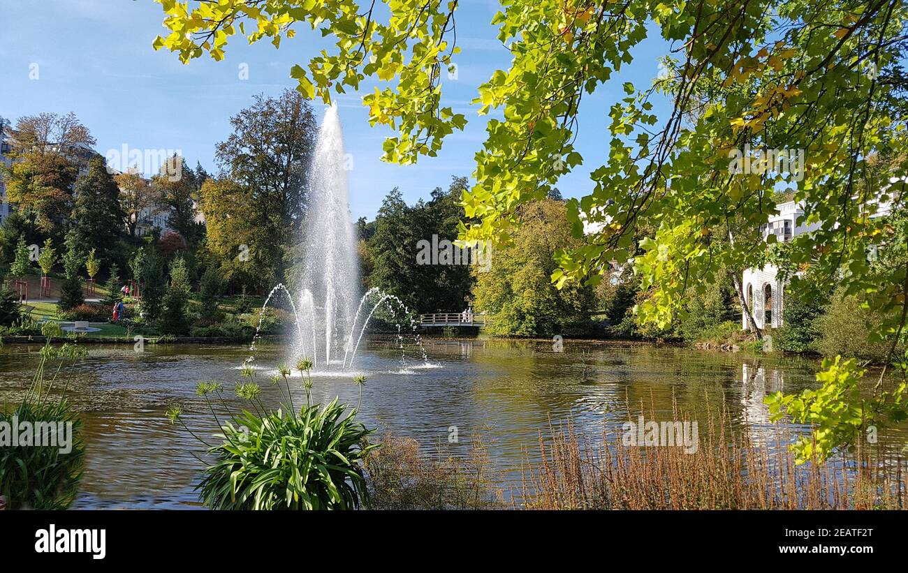 Kurpark, Bad Schwalbach Stock Photo Alamy