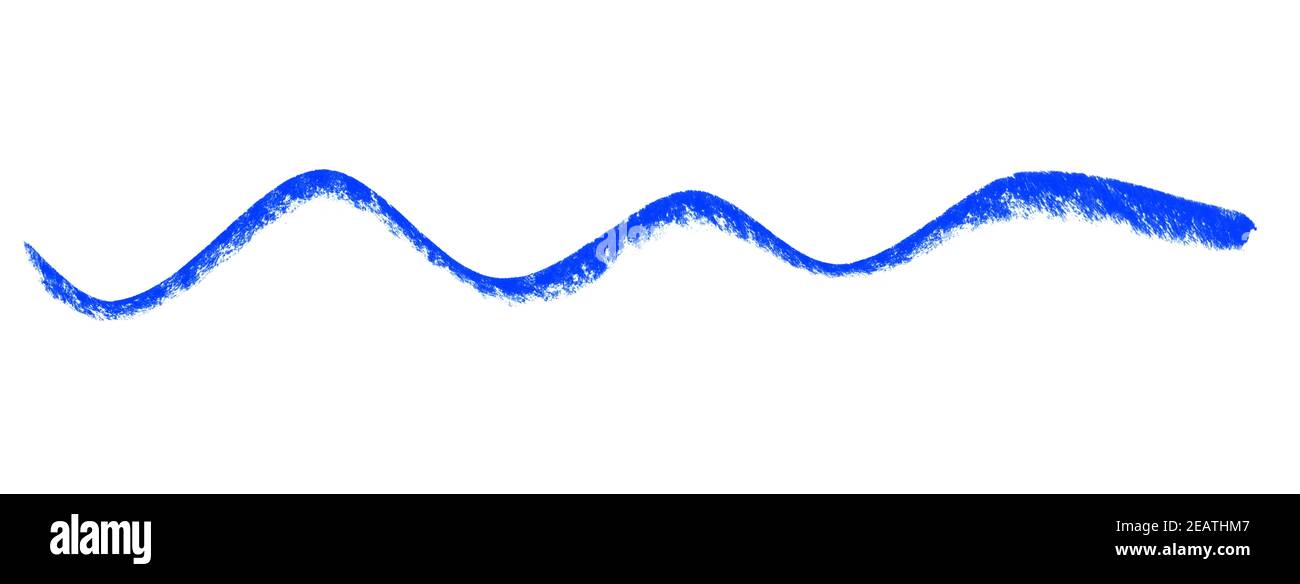 Blue wave pattern painted with chalk Stock Photo - Alamy