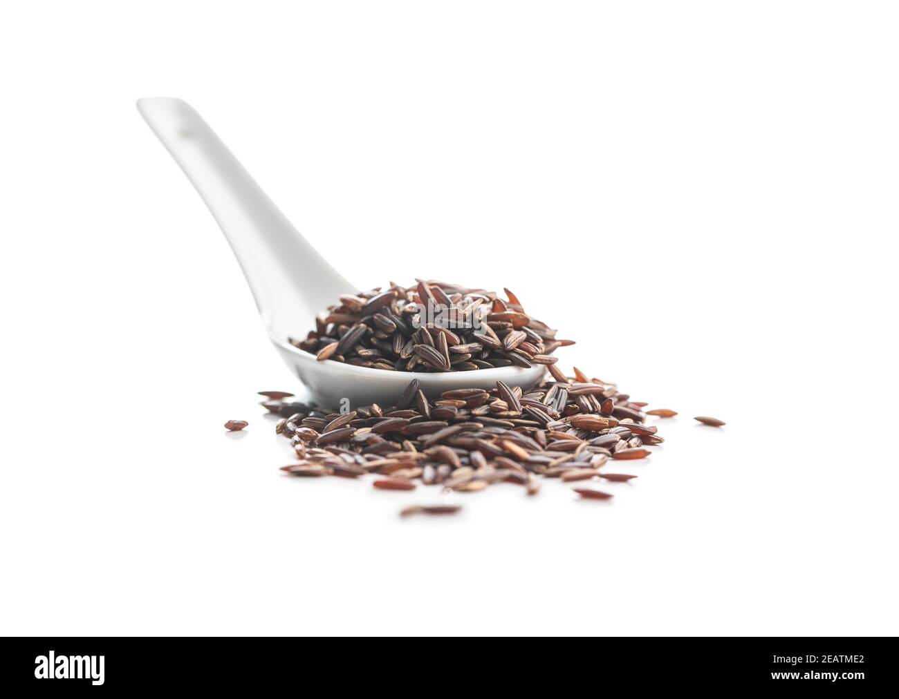 Uncooked red rice. Raw wild rice Stock Photo Alamy