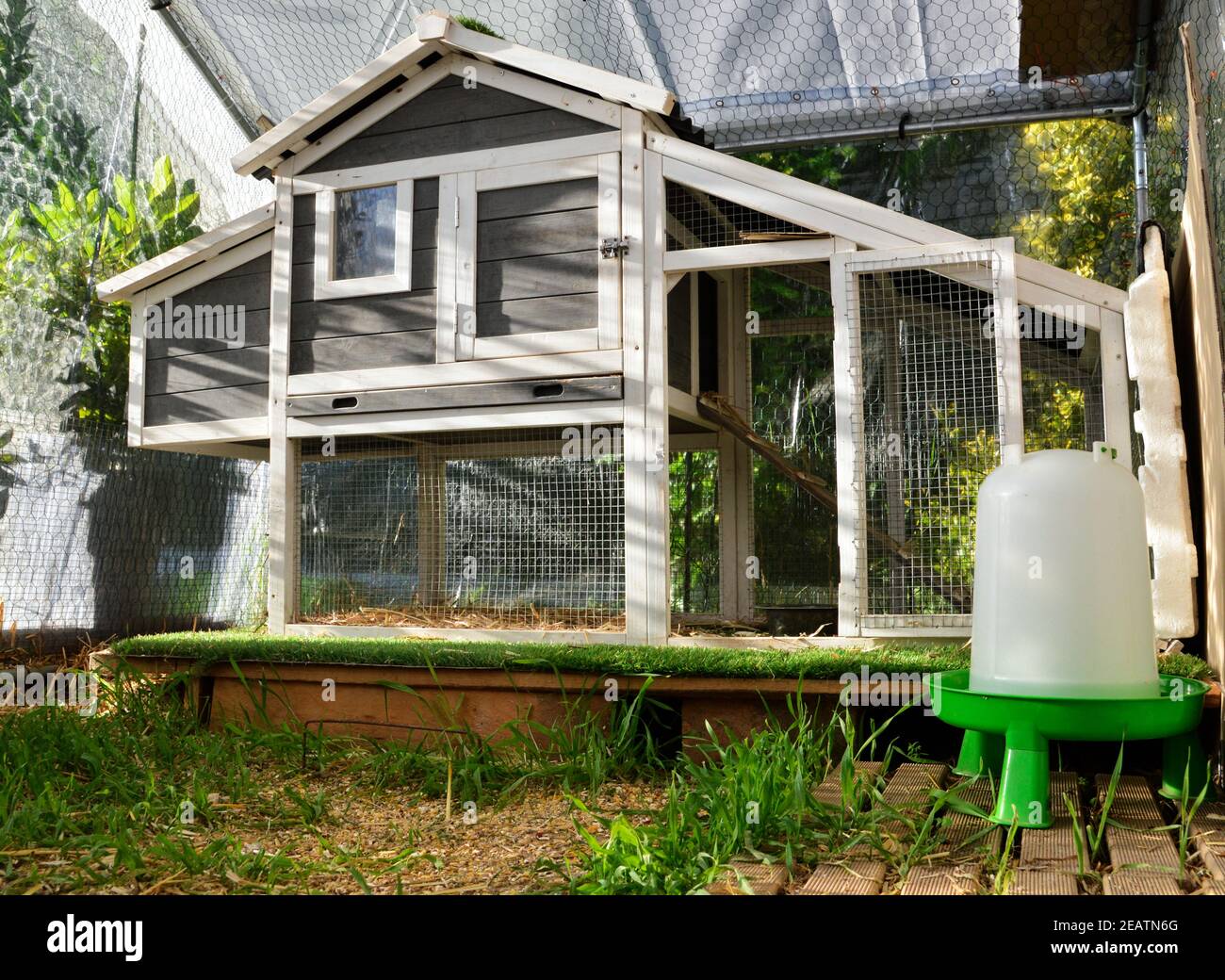 A hen house or chicken coop Stock Photo