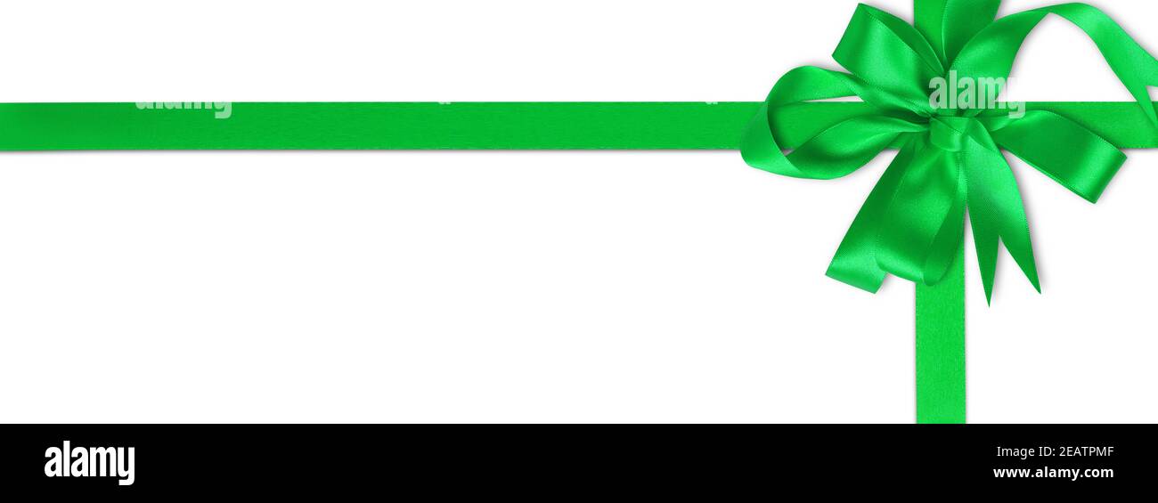 Shiny and satin ribbon. Merry christmas and happy new year greeting