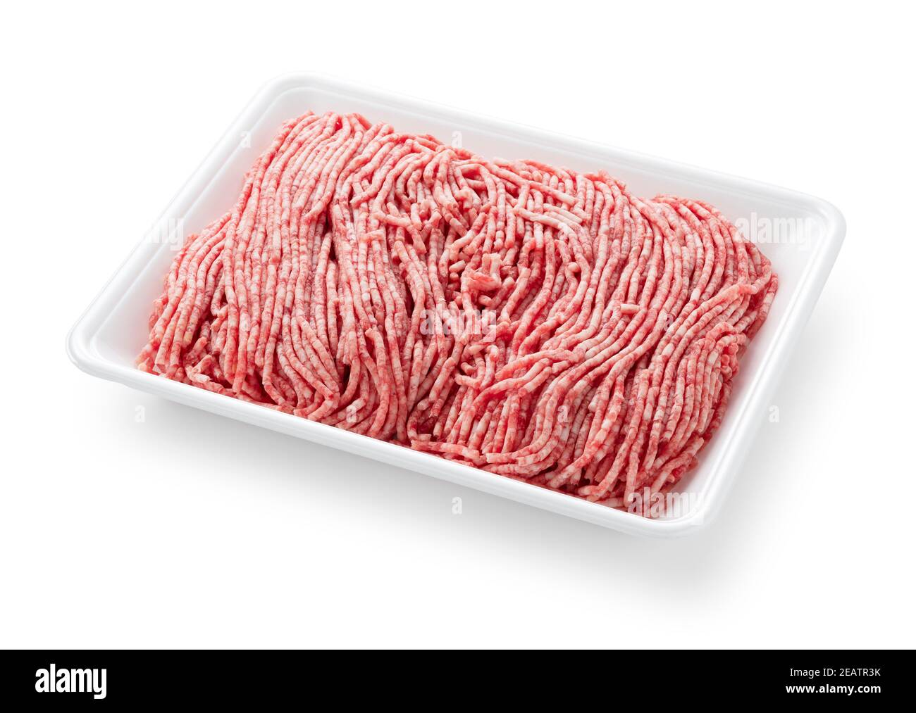 Minced meat in a food tray Stock Photo