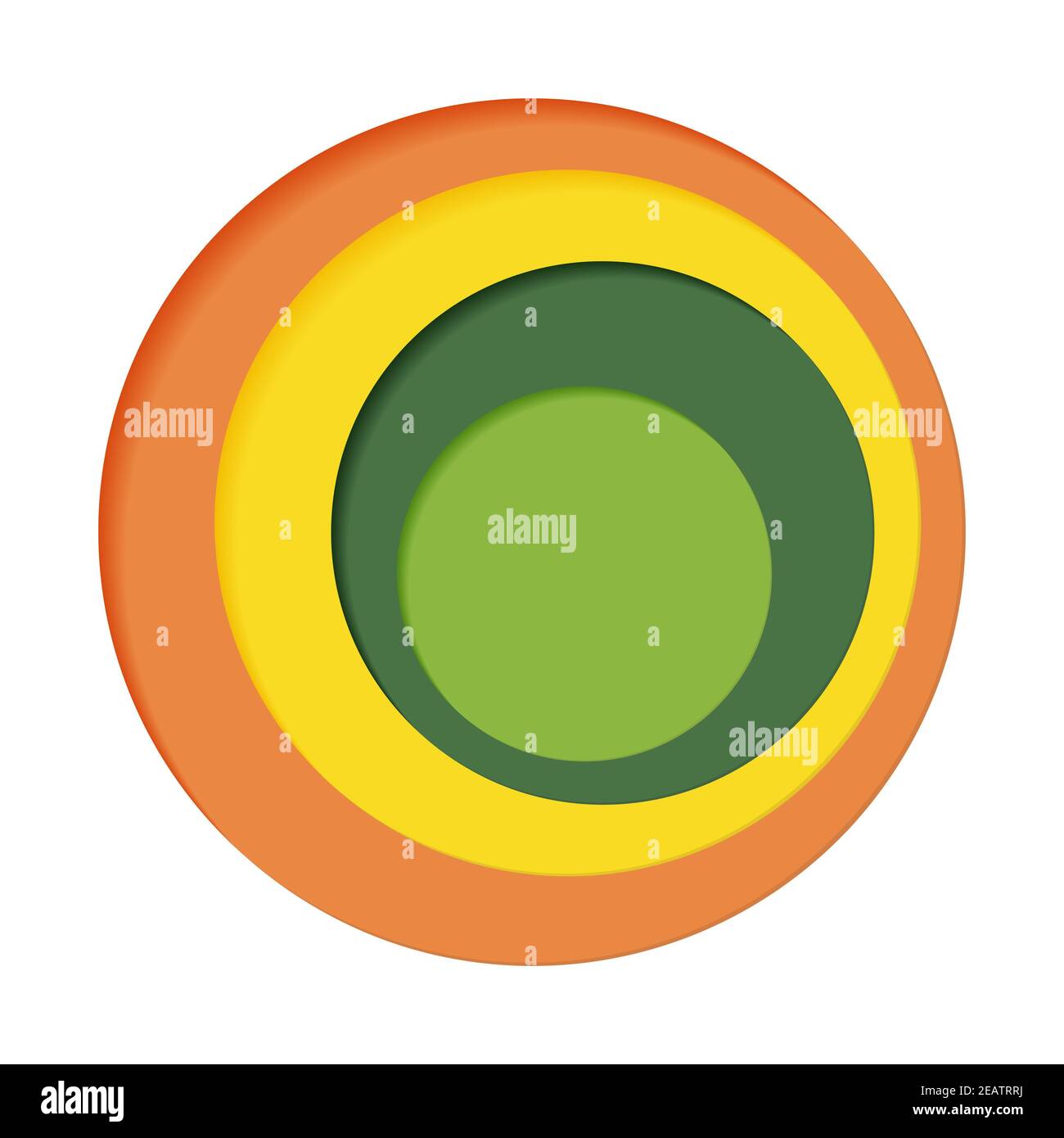 Round palette of four colors on a white background Stock Photo - Alamy