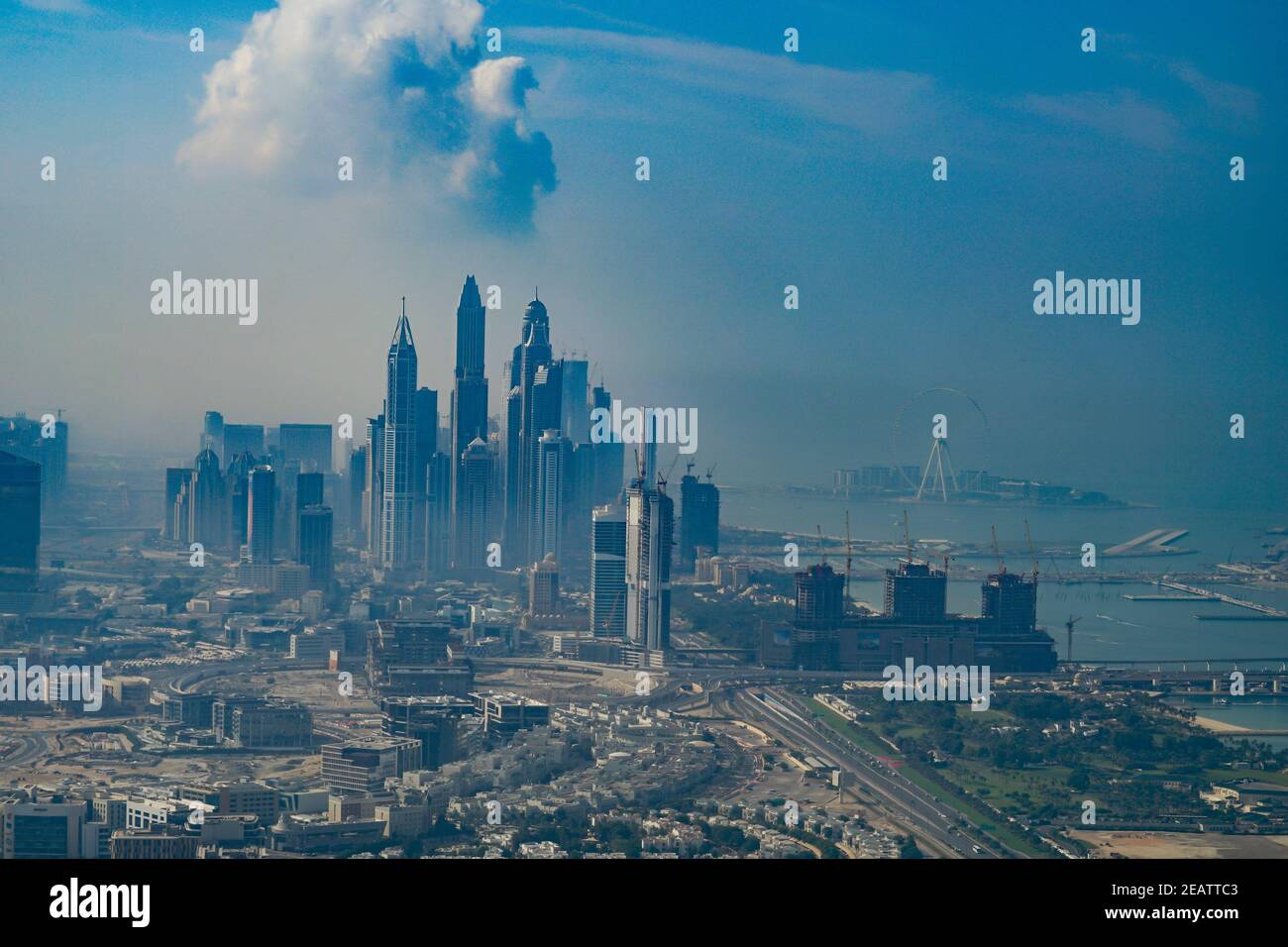 Urban landscape of Dubai (United Arab Emirates) Stock Photo