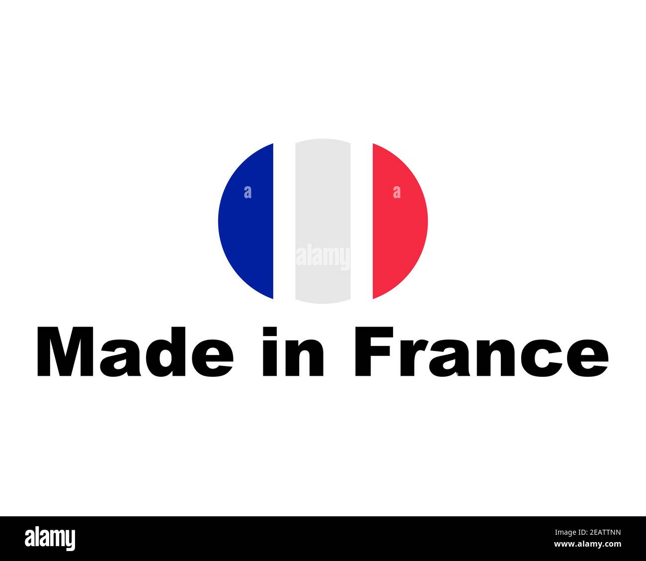 QualitÃ¤tssiegel Made in France Stock Photo