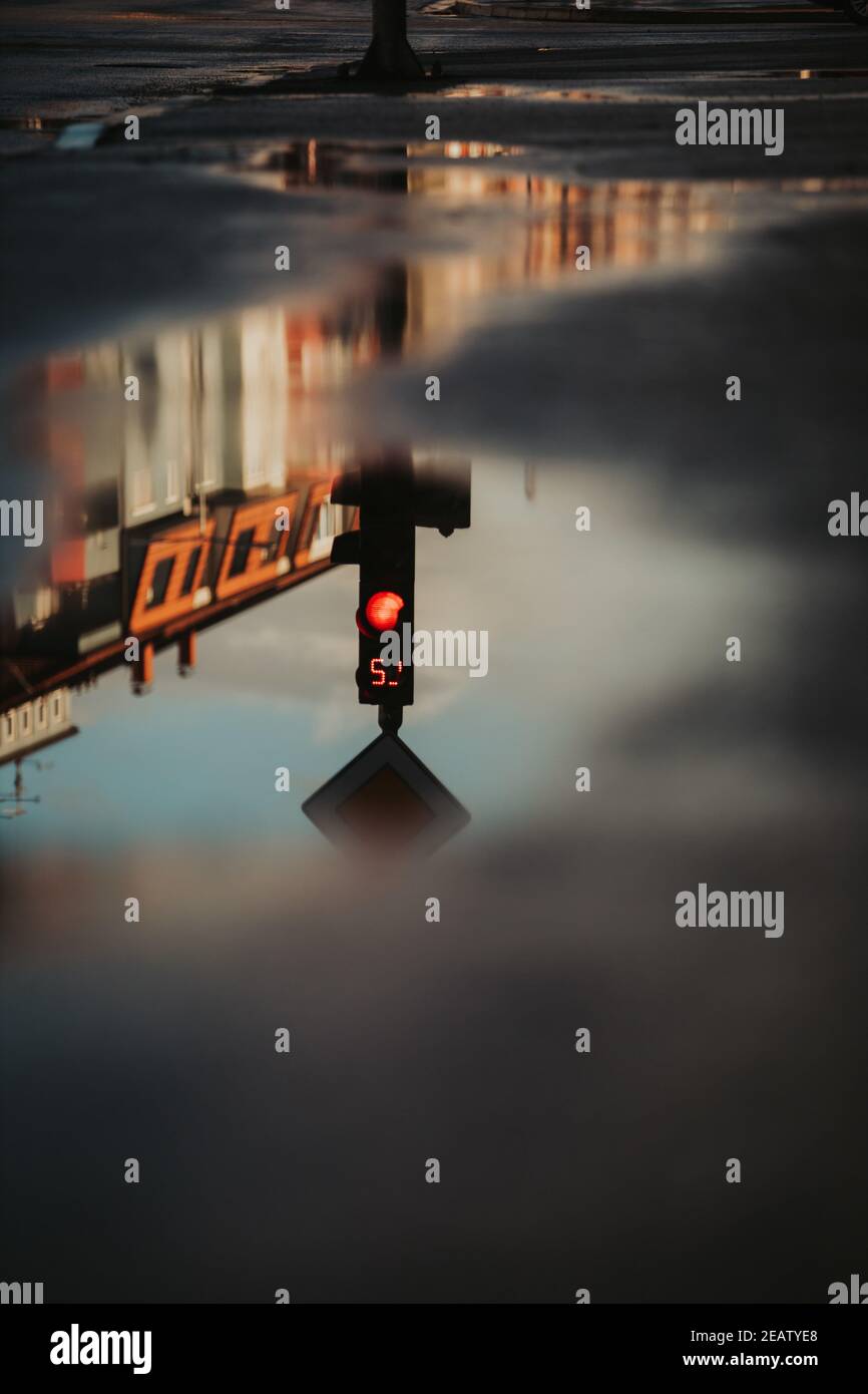 Reflected stop sign hi-res stock photography and images - Alamy
