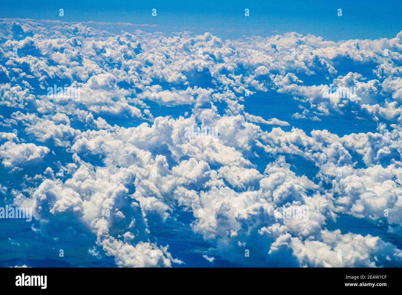 Landscape as seen from an airplane Stock Photo
