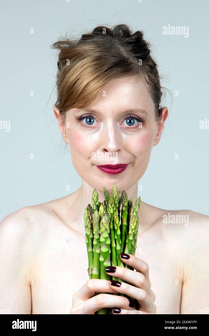 Loving healthy food Stock Photo