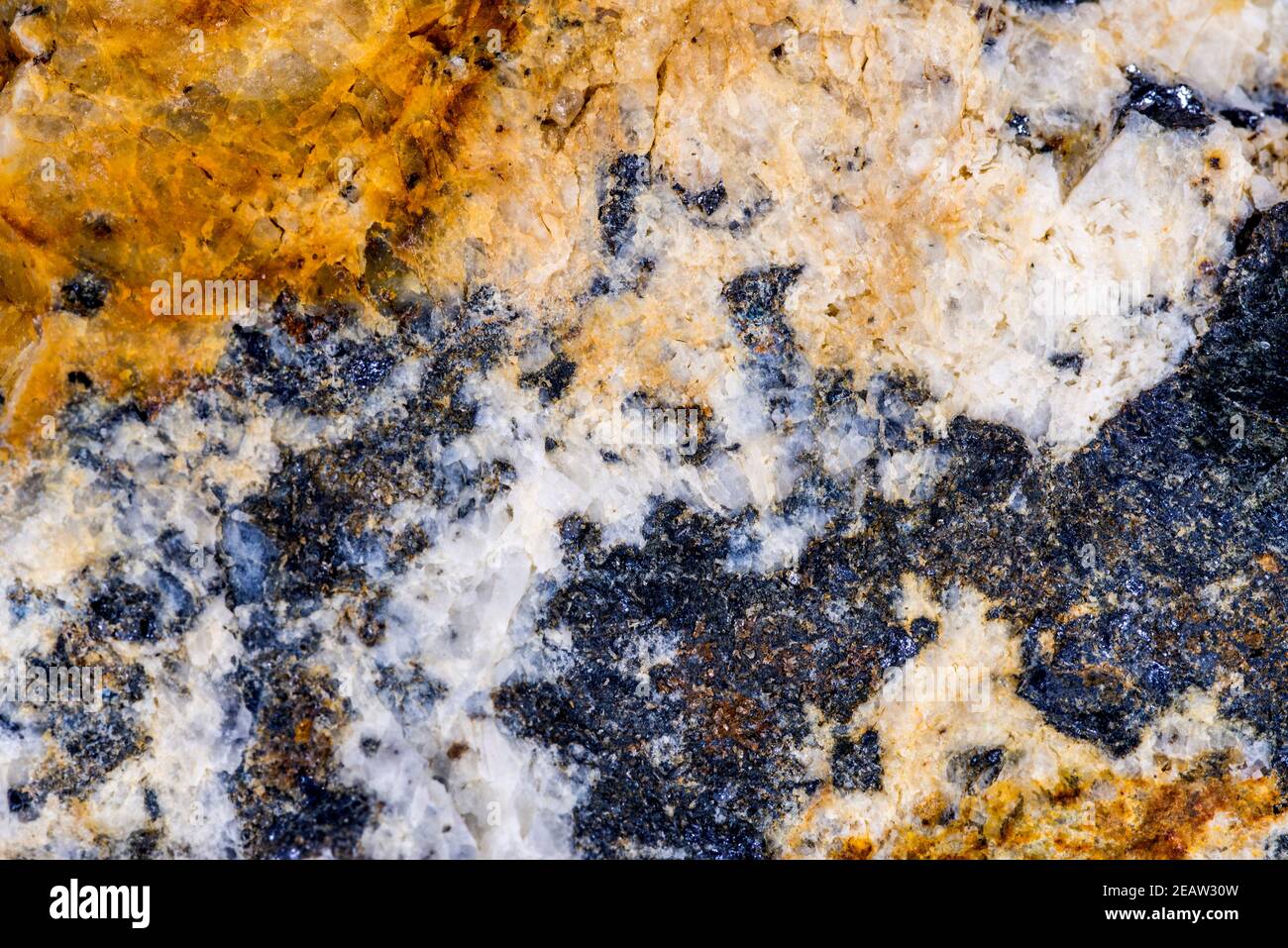 lead ore in a closeup Stock Photo