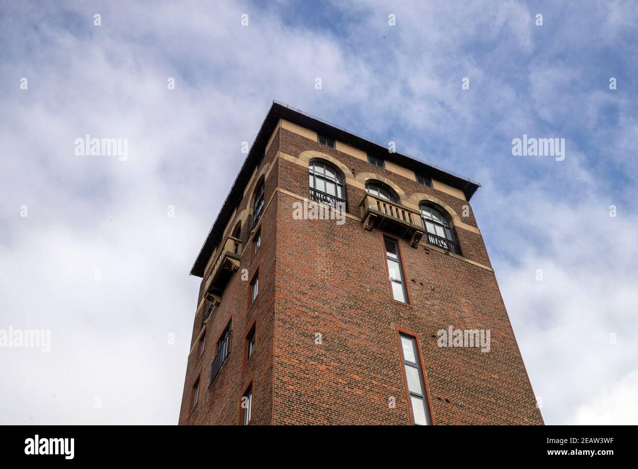 A general view of Shenley Tower in Radlett, Hertfordshire. Stock Photo