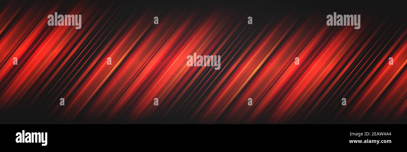 Red glowing lines on a black background Stock Photo - Alamy
