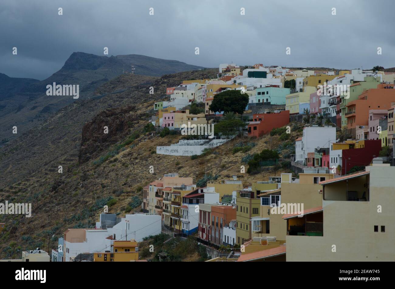 District of La Lomada in San Sebastian de La Gomera. Stock Photo