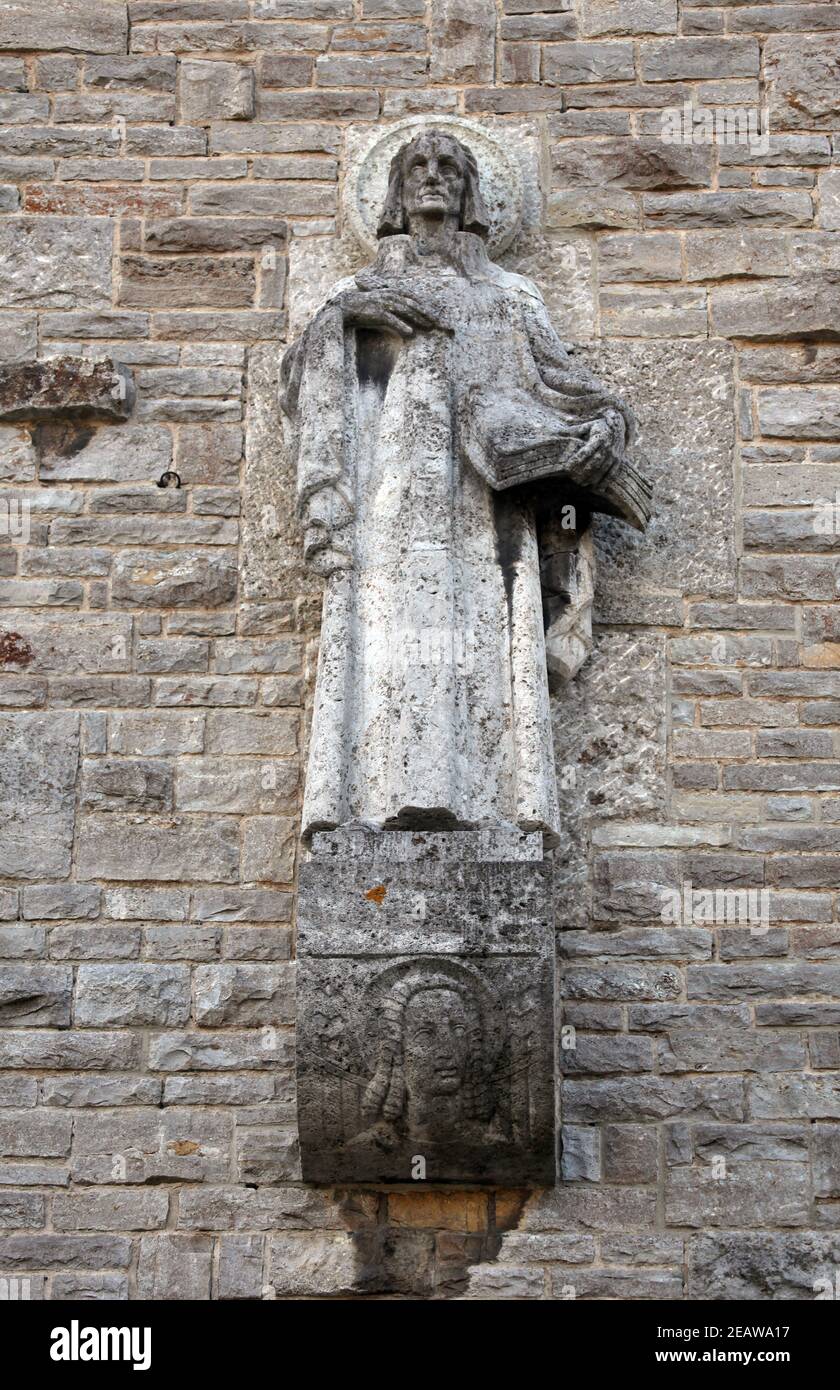 Saint Matthew the Evangelist, Munsterschwarzach abbey, Germany Stock