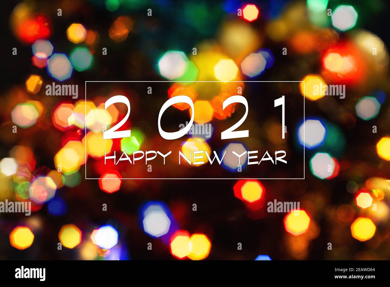 Happy New Year greeting card. 2021 Stock Photo Alamy