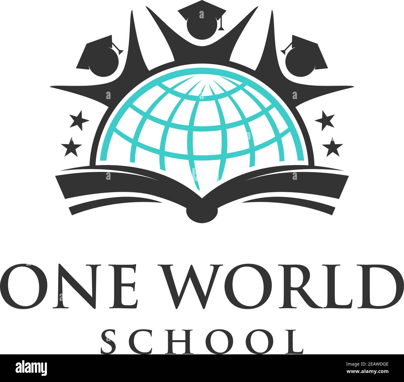one word education logo emblem Stock Vector Image & Art - Alamy