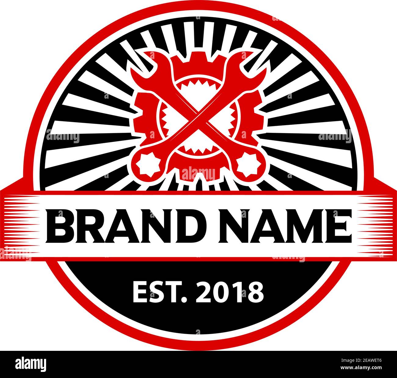 logo badge engine repair your company Stock Vector Image & Art - Alamy