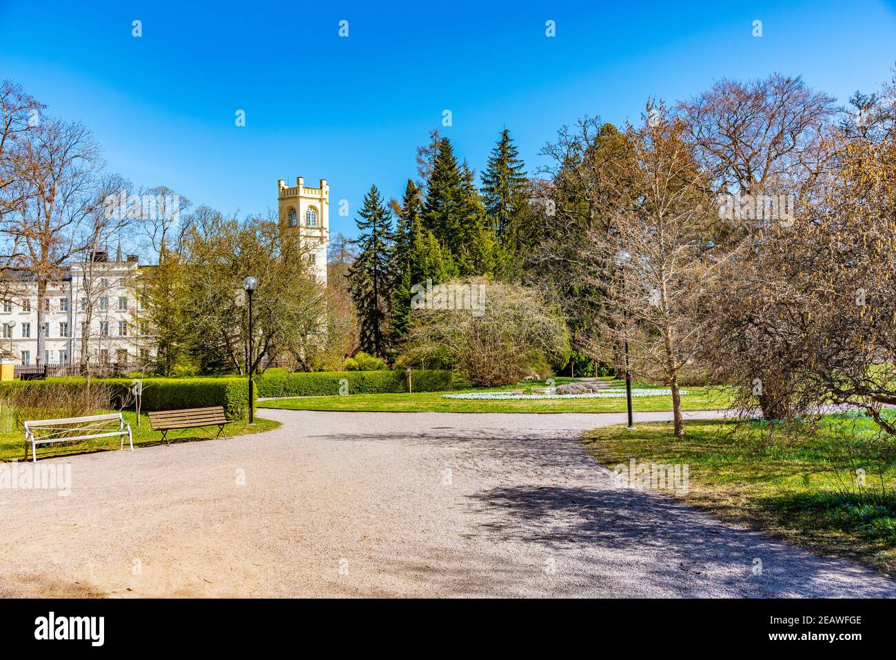 Botanical garden in Uppsala, Sweden Stock Photo Alamy