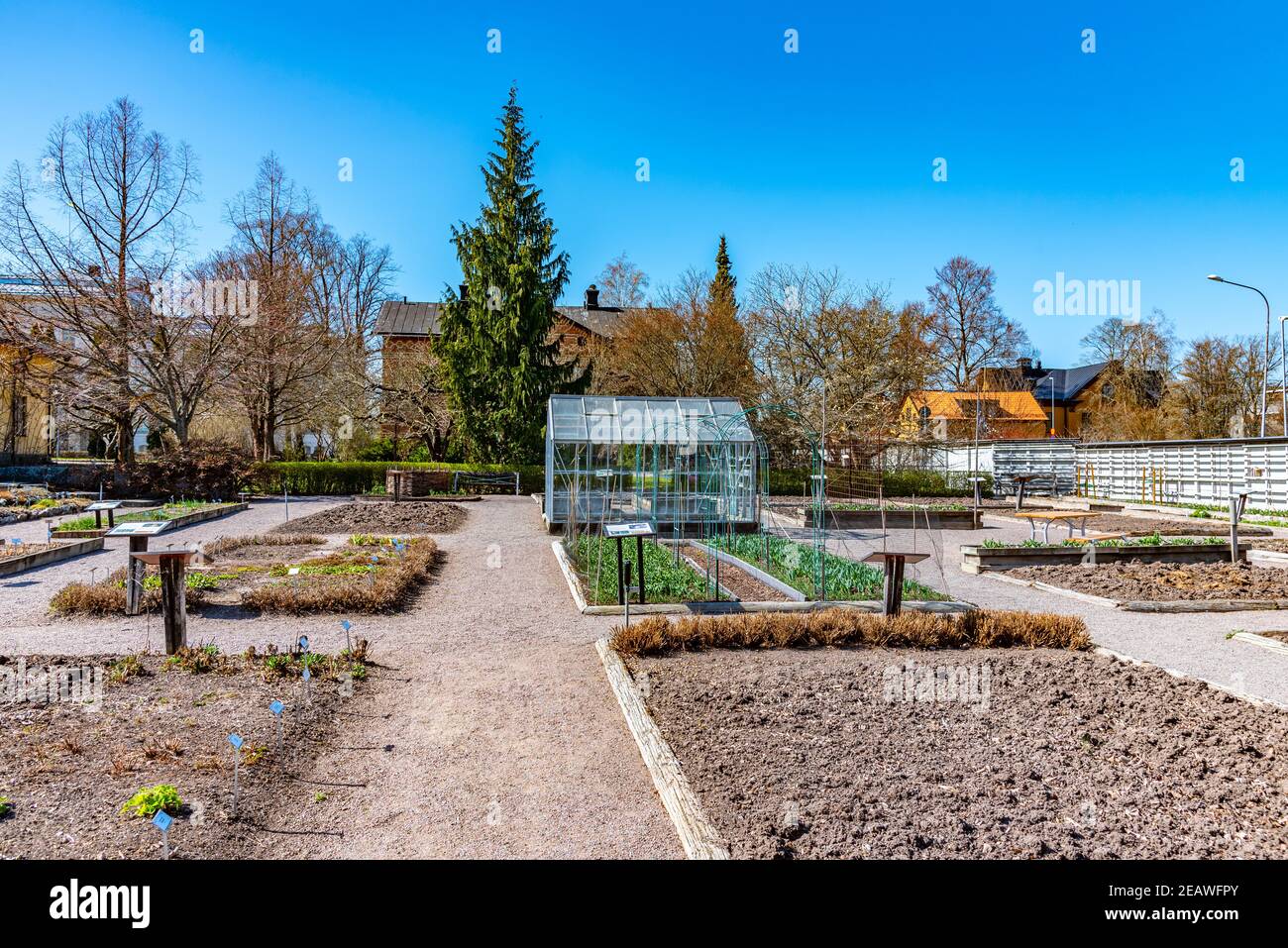 Botanical garden in Uppsala, Sweden Stock Photo Alamy