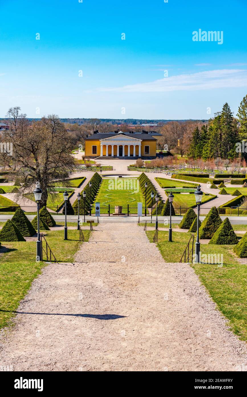 Palace at the botanical garden in Uppsala, Sweden Stock Photo Alamy