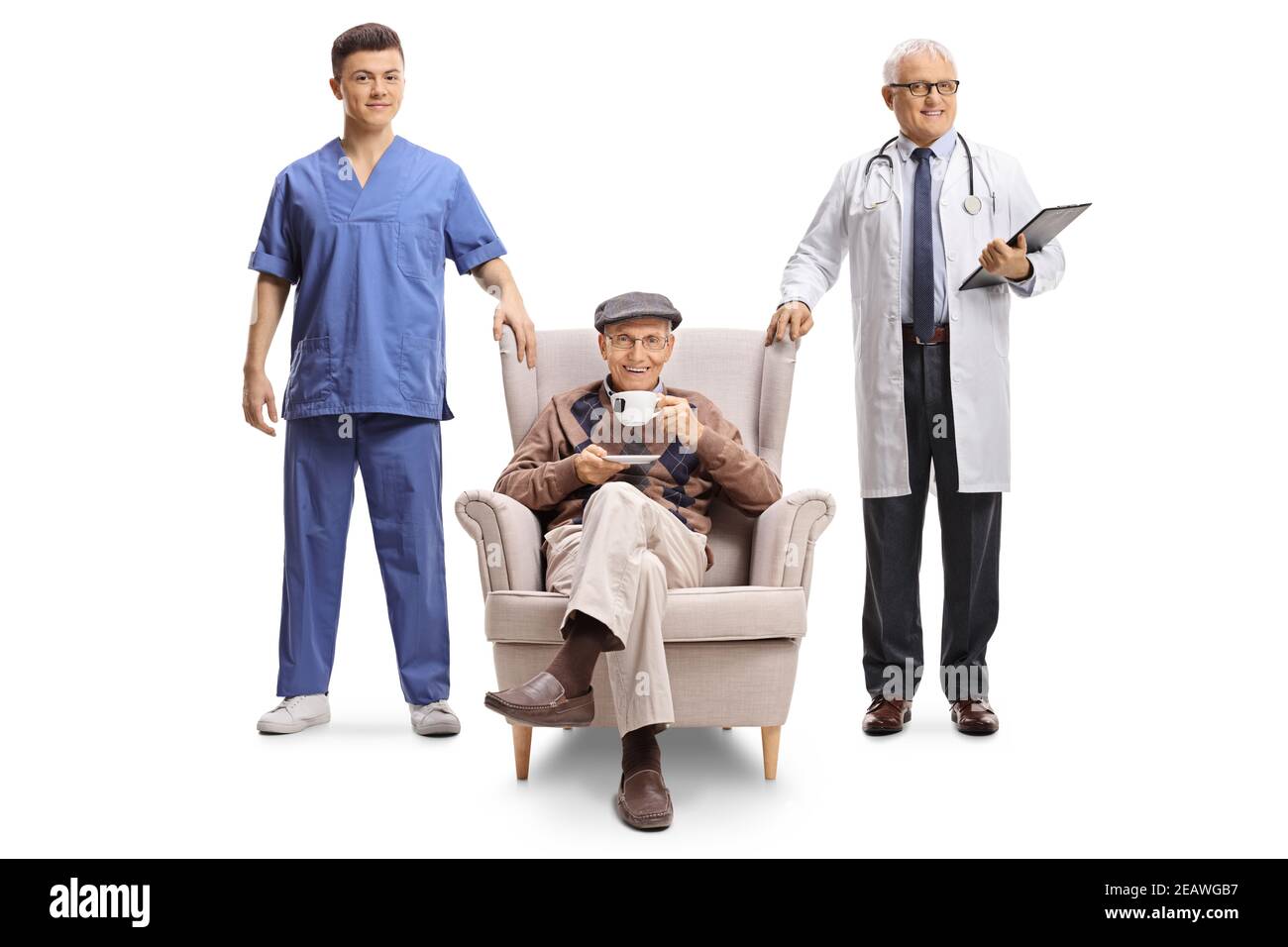 Old man elderly doctor in hi-res stock photography and images - Alamy
