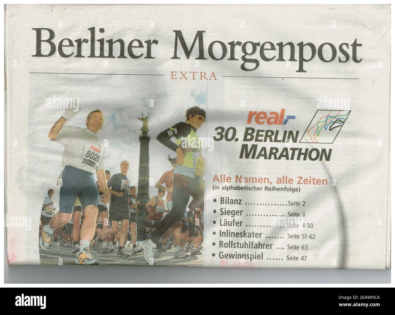 Berlin, Marathon, Berlin, Germany, 2003 Stock Photo Alamy