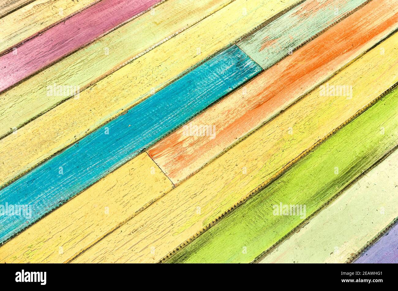 Multicolored wood background - Modern alternative vintage texture Stock Photo