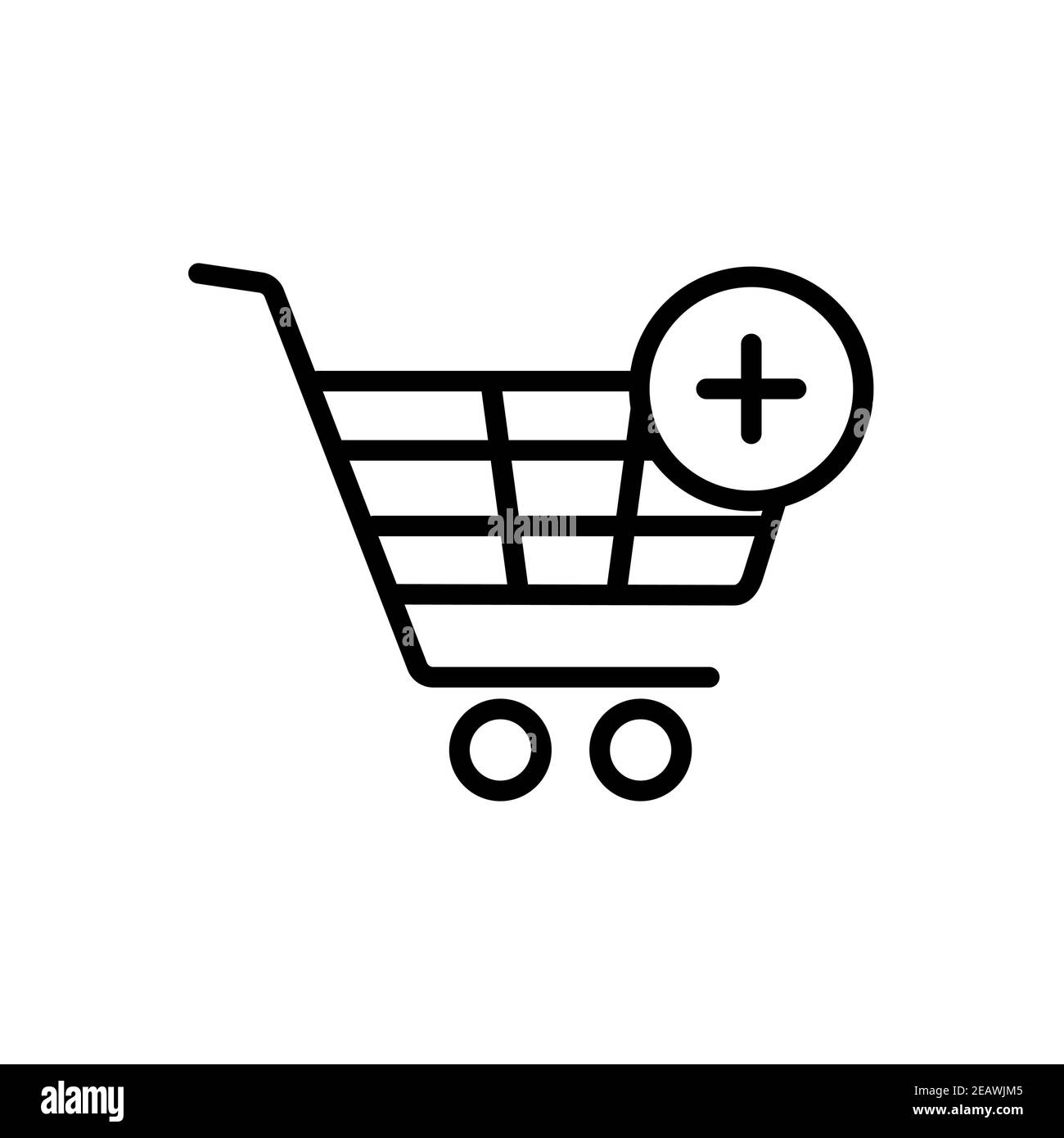 Shopping cart icon with plus. Add from cart. E-commerce sign. Graph symbol  for your web site design, logo, app, UI. Vector illustration, EPS10 Stock  Vector Image & Art - Alamy