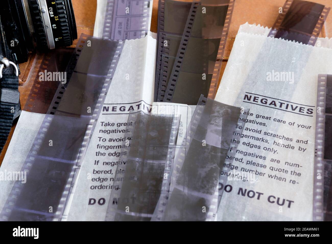 Strips of 35mm film negatives Stock Photo Alamy