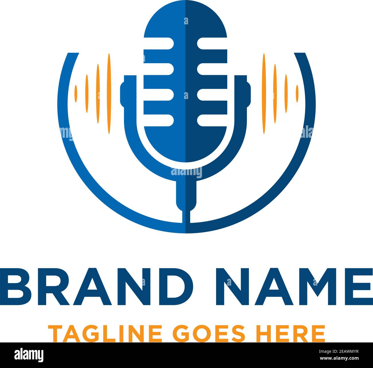 radio microphone logo design your company Stock Vector Image & Art Alamy