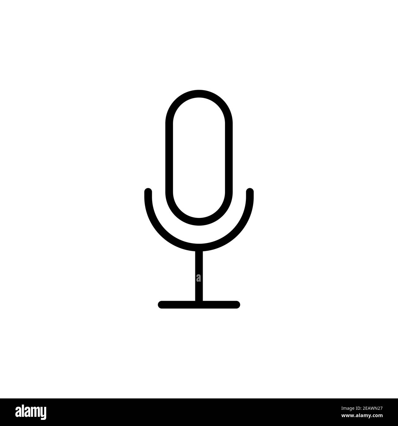 Record microphone mic vector icon. E-commerce sign. Graph symbol for your  web site design, logo, app, UI Stock Vector Image & Art - Alamy