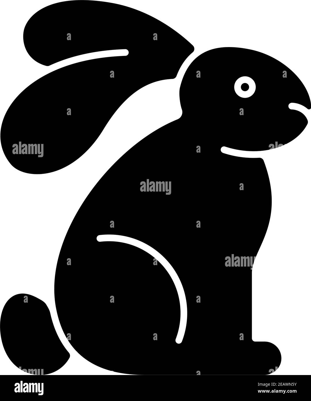 Cruelty free black glyph icon Stock Vector Image & Art - Alamy