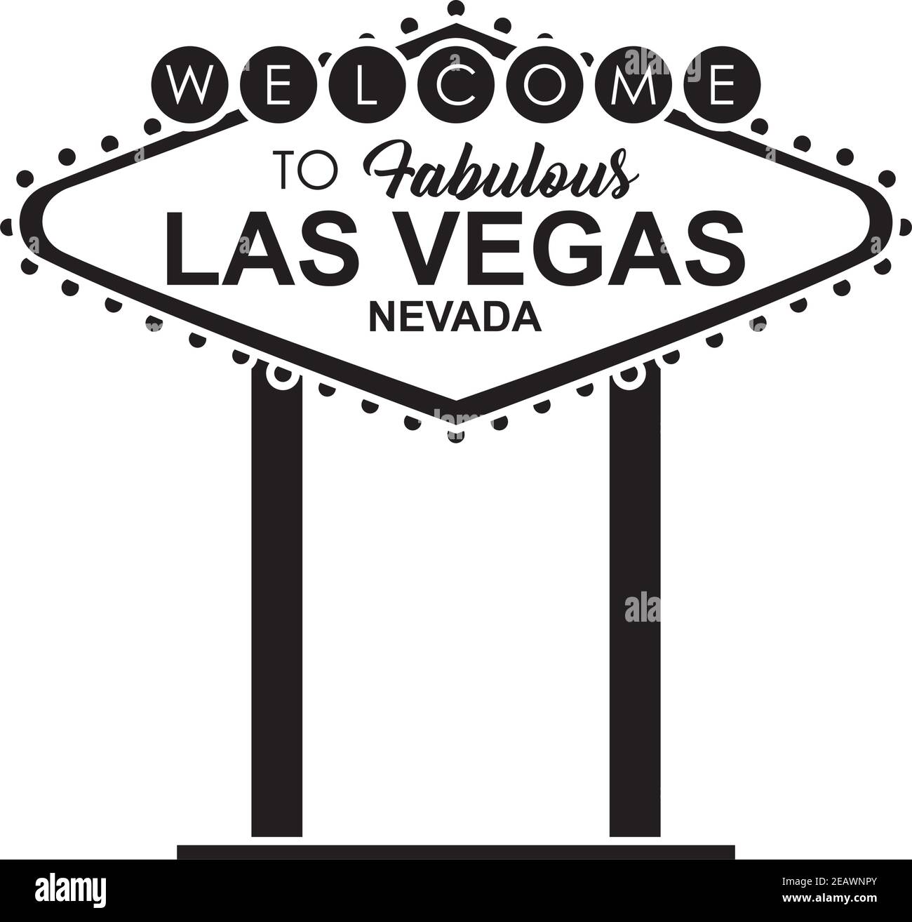 Welcome to Las Vegas Stock Vector Image & Art - Alamy