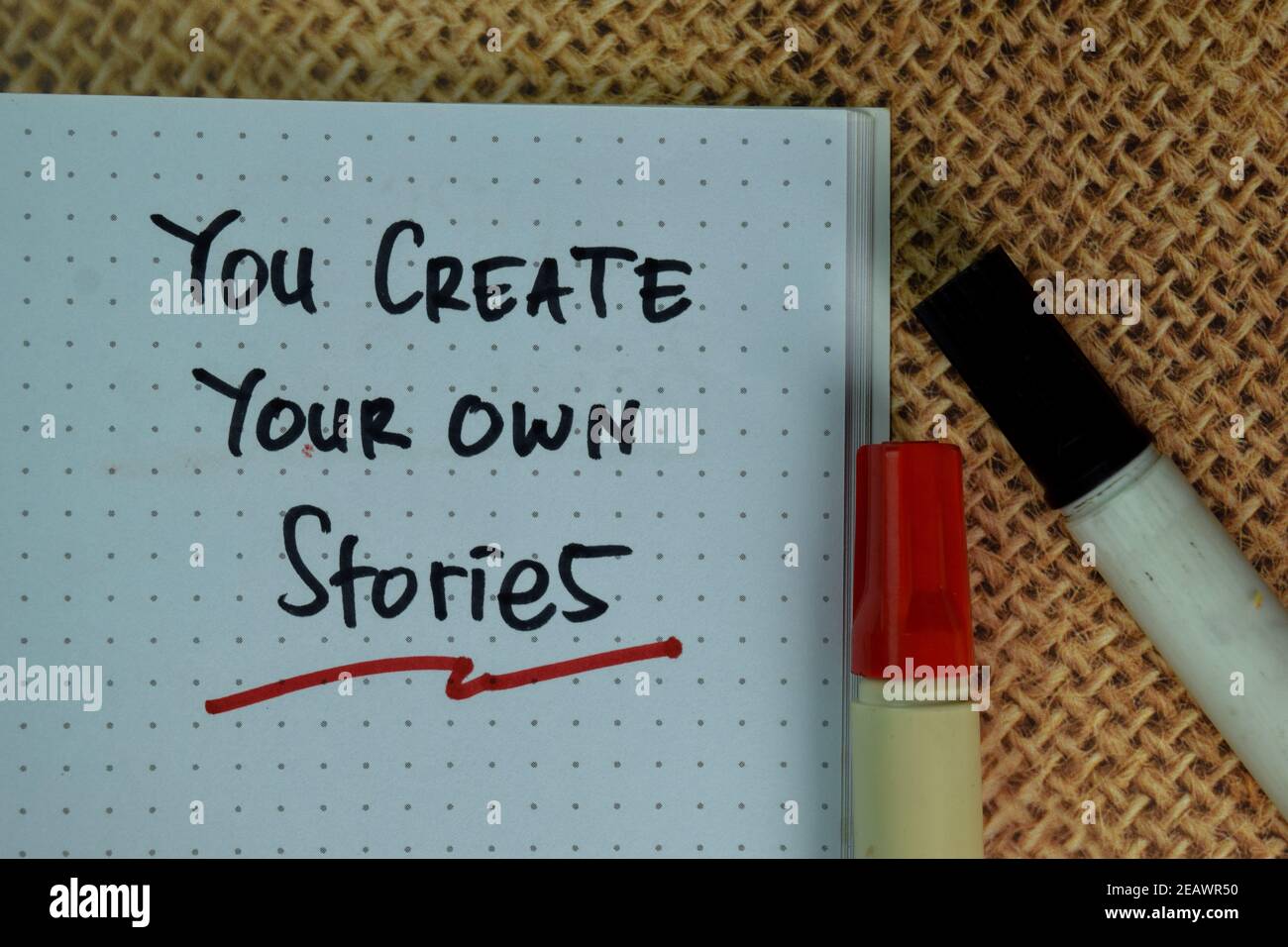 Write own story hi-res stock photography and images - Alamy