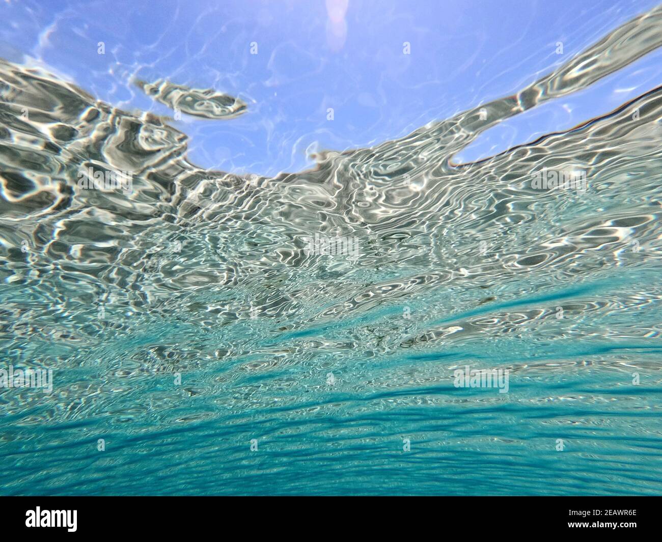 underwater photographs in crystal clear water of the mediterranean sea for  background Stock Photo - Alamy