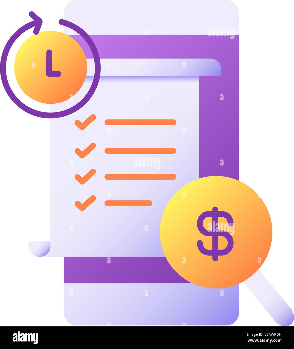 Transaction history vector flat color icon Stock Vector Image & Art Alamy