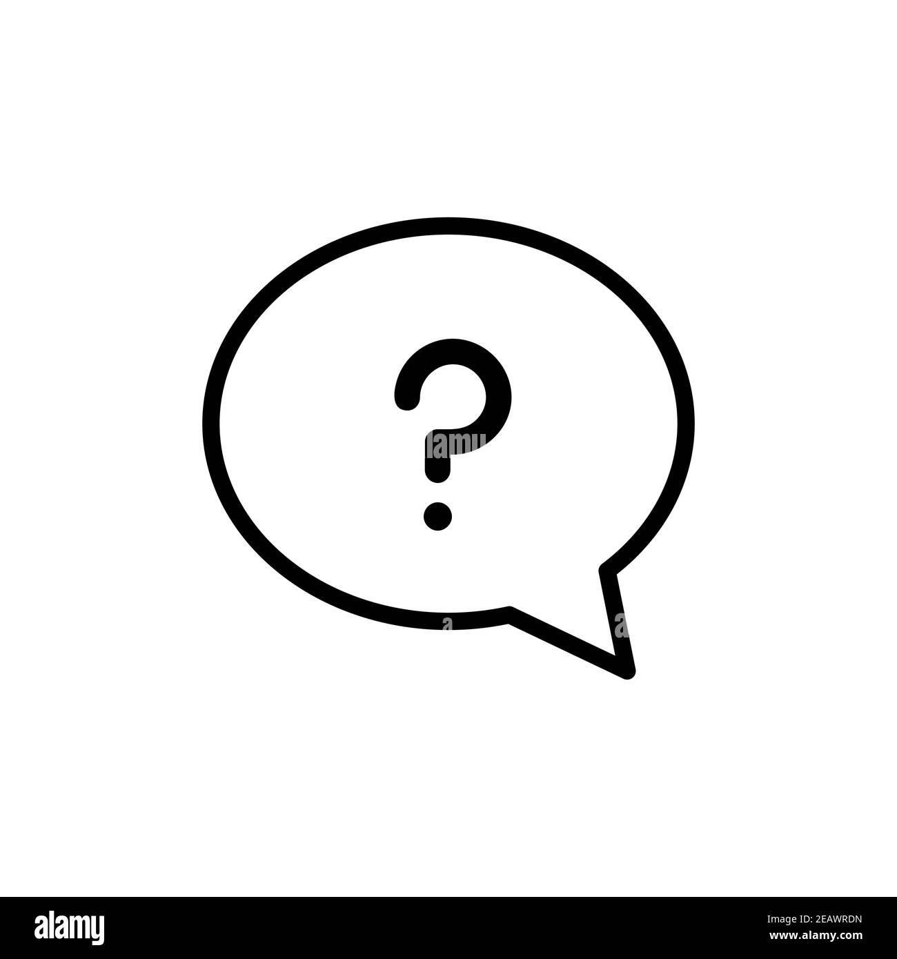 Speech bubble with question mark icon. E-commerce sign. Graph symbol ...
