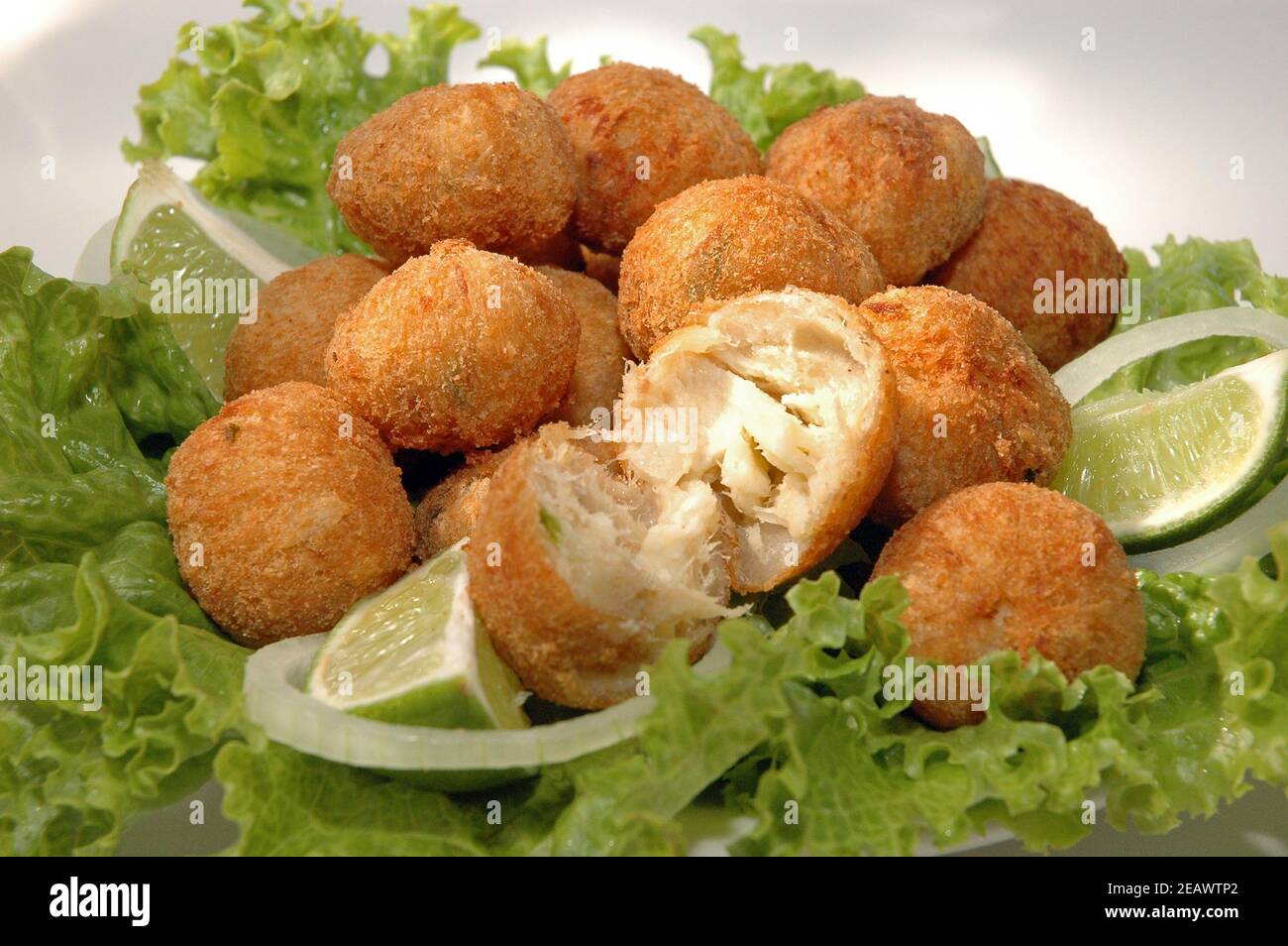 salt cod fritters Stock Photo Alamy