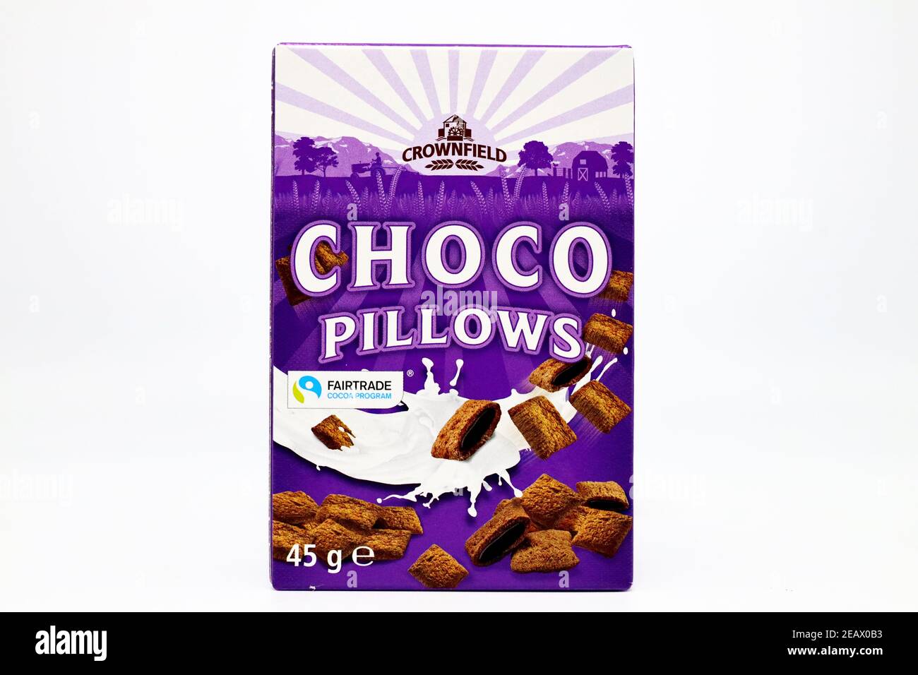 CROWNFIELD Cereals sold by LIDL Supermarket chain Stock Photo Alamy