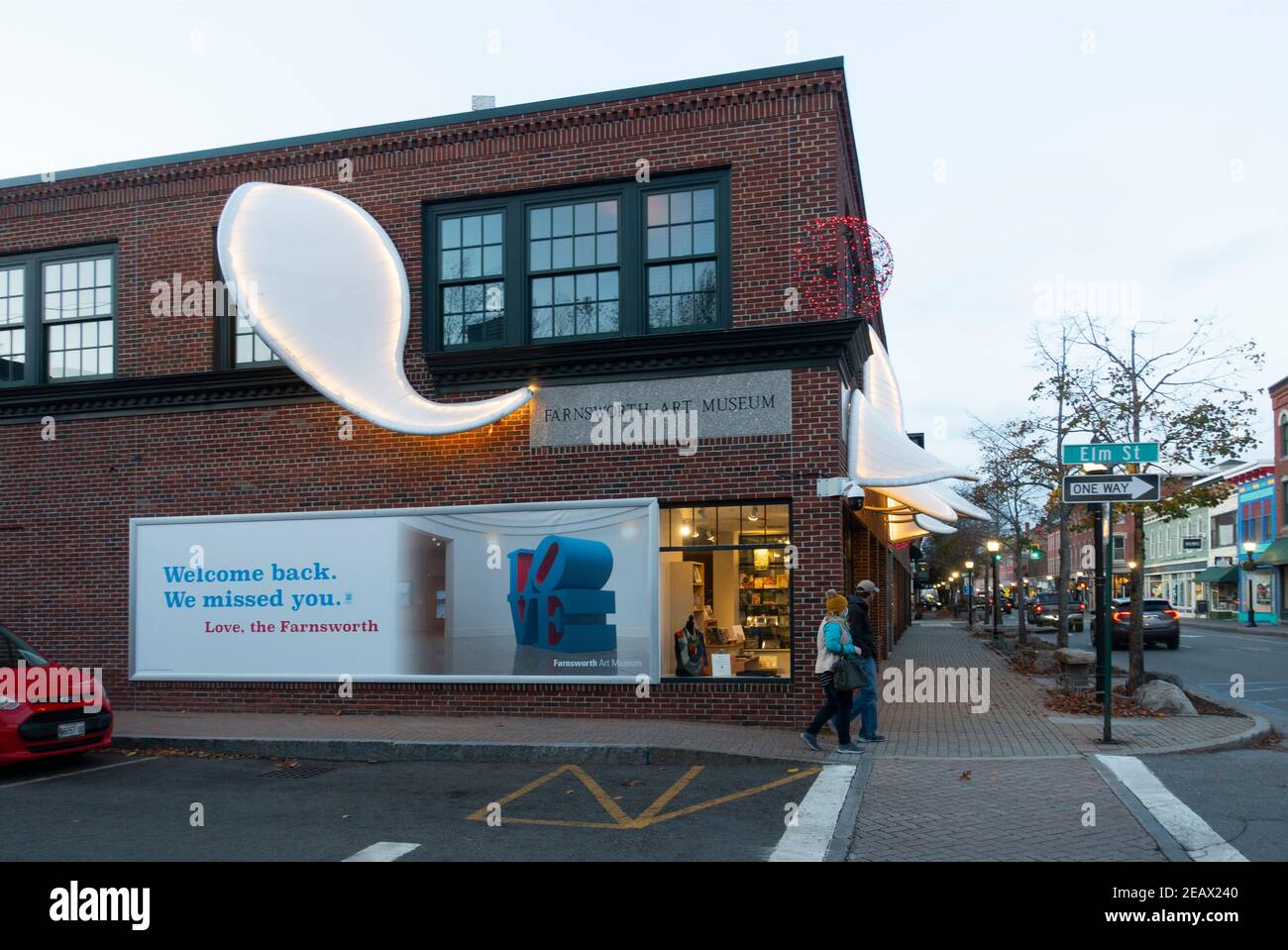 Farnsworth Art Museum in Rockland Maine Stock Photo Alamy