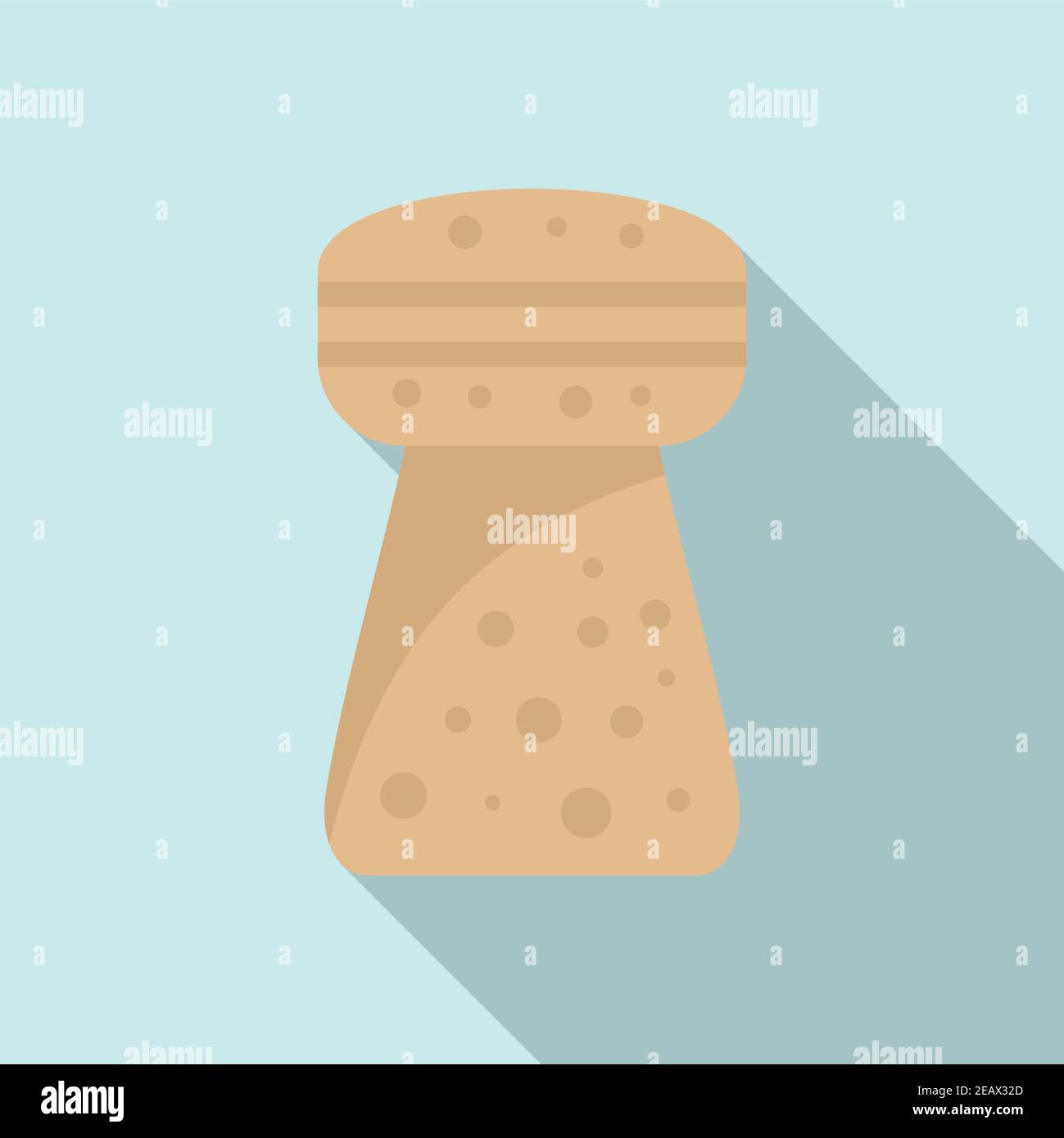 Cork icon, flat style Stock Vector Image & Art Alamy
