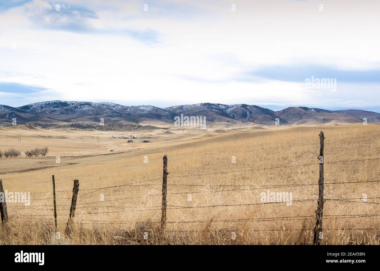 Looking toward London Hills, from Milligan Canyon, in Jefferson County