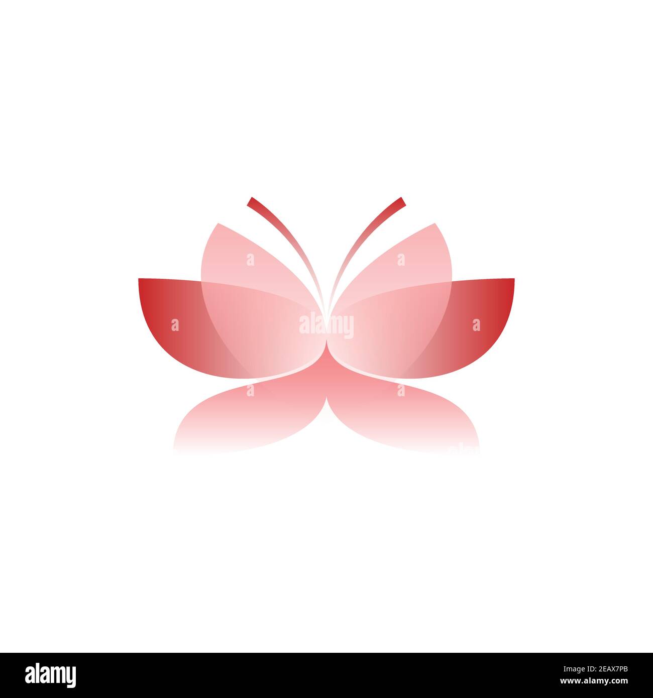 Vector butterfly in gradient style. Digital art Stock Vector