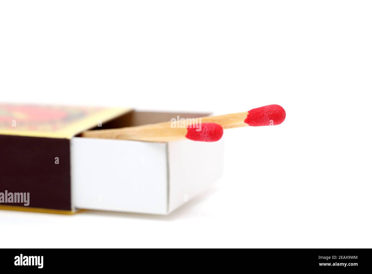 Box of matches isolated on white background Stock Photo Alamy