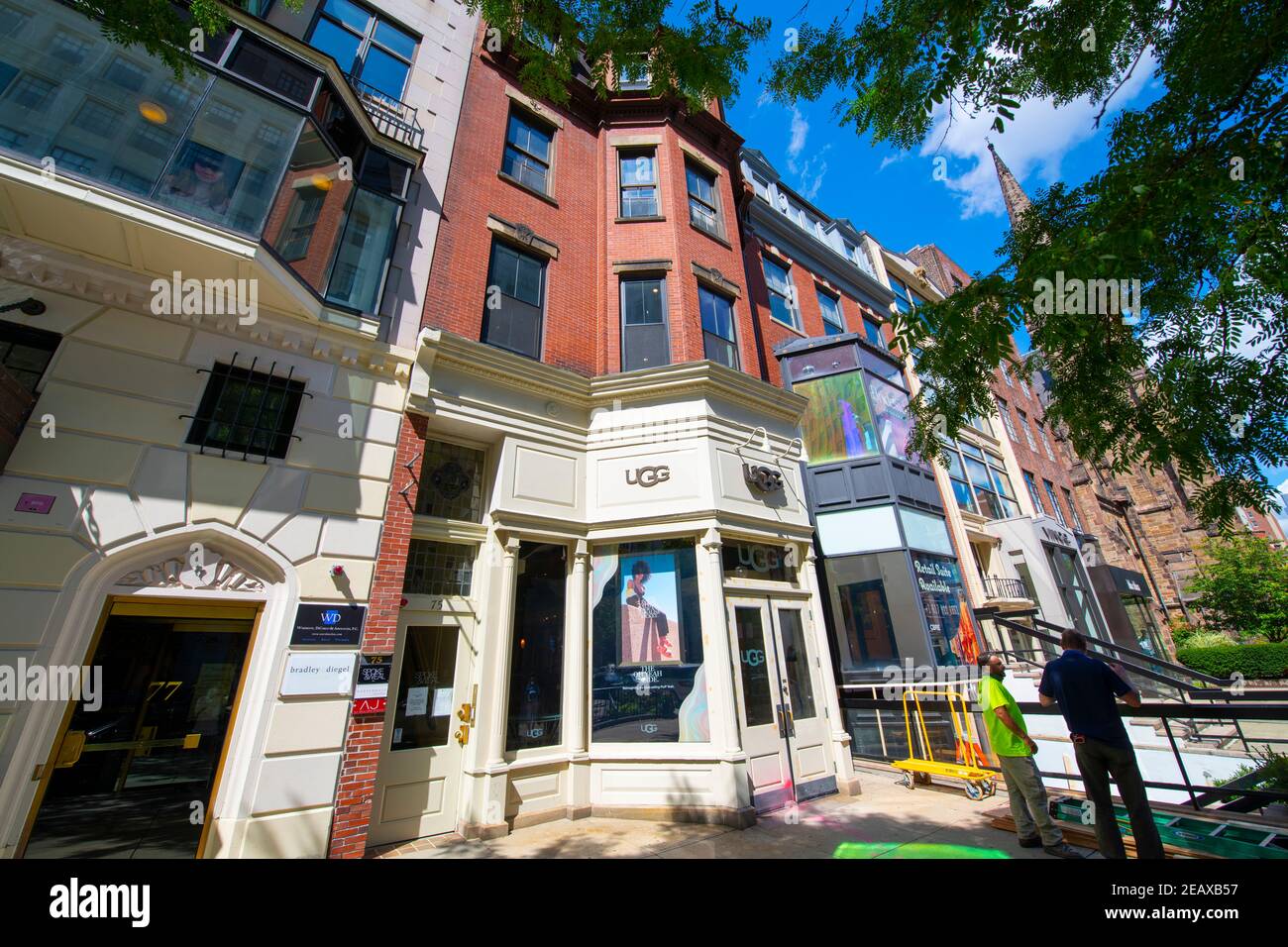 Historic UGG store on 75 Newbury Street in Back Bay, Boston, Massachusetts  MA, USA Stock Photo - Alamy