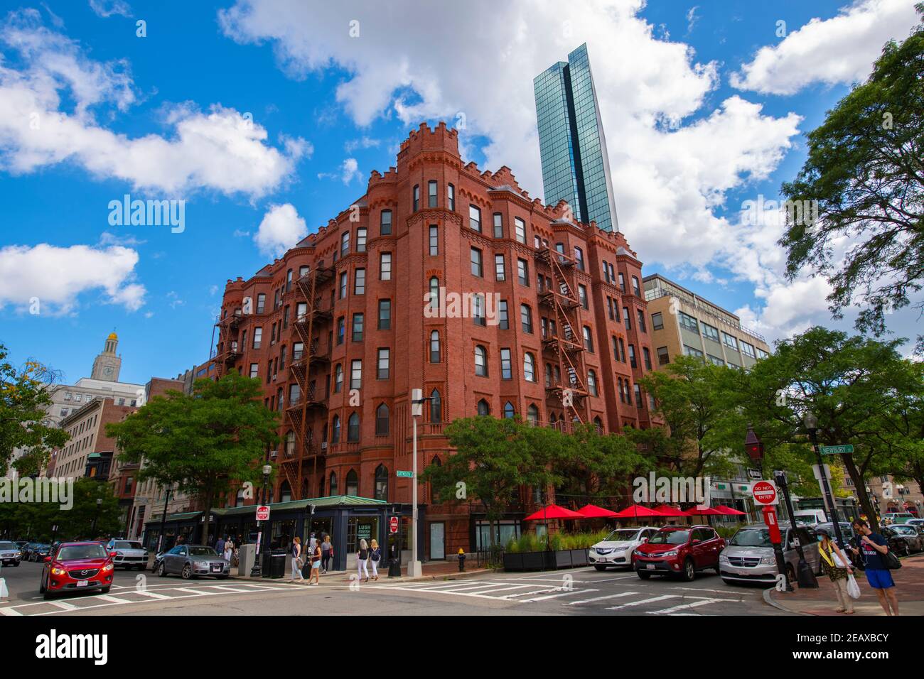 Y Building Boston Historic commercial buildings on 142 Newbury Street at Dartmouth Street ...