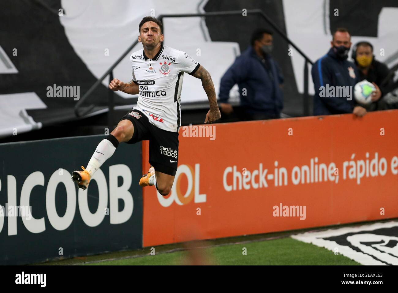 Sao Paulo Sp 10 02 2021 Corinthians X Athletico Pr Celebration Of Corinthians Third Goal Scored By Gustavo Silva During The Game Between Corinthians And Athletico Pr Held At Neo Quimica Arena