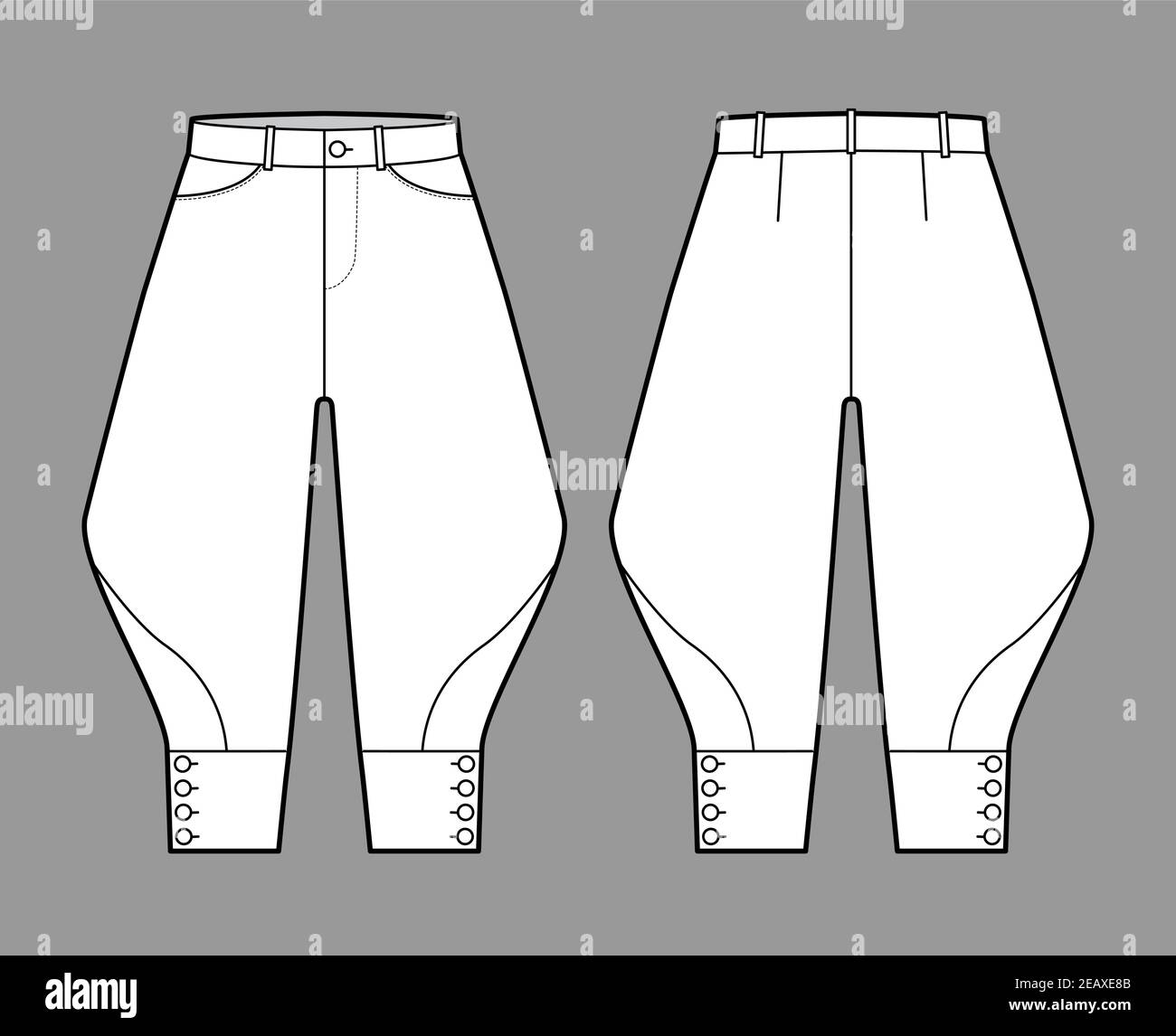 Knee breeches hi-res stock photography 